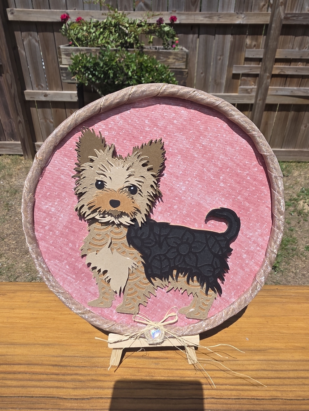 Handmade YORKIE Wall Art (Includes 50% Donation)